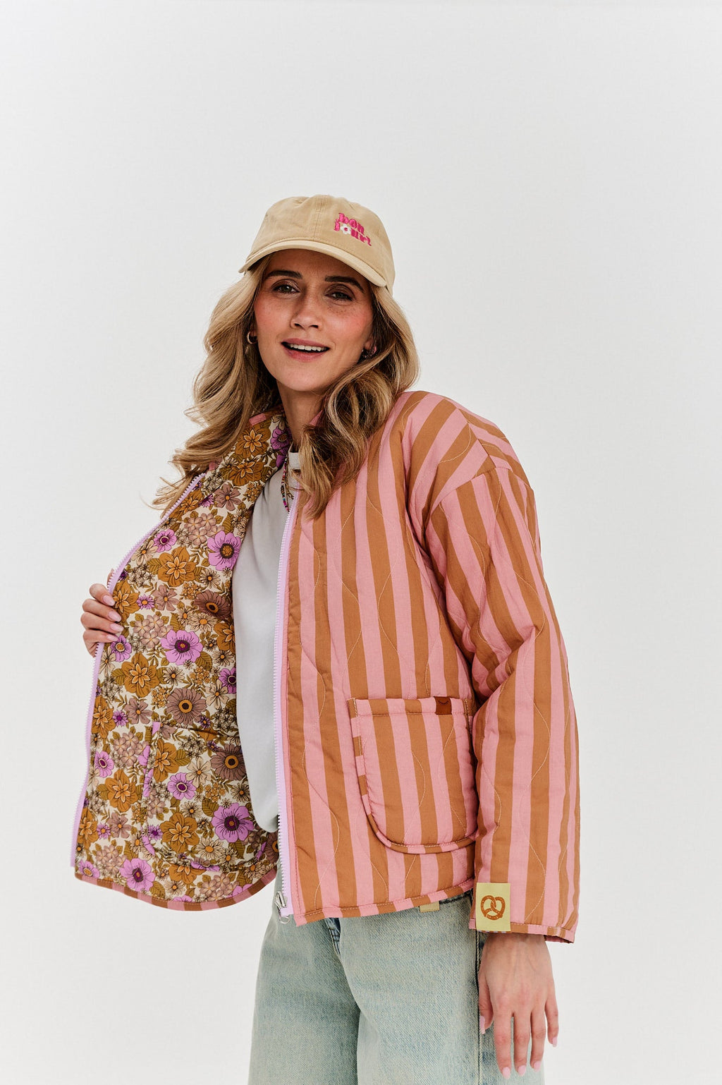 Kurtka dwustronna Peachy Bloom