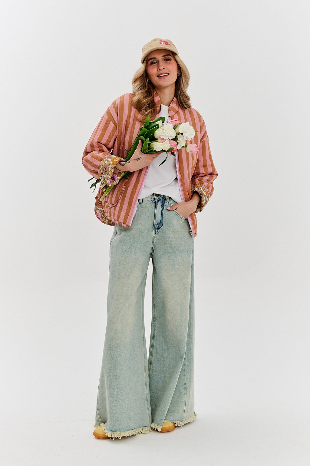 Kurtka dwustronna Peachy Bloom