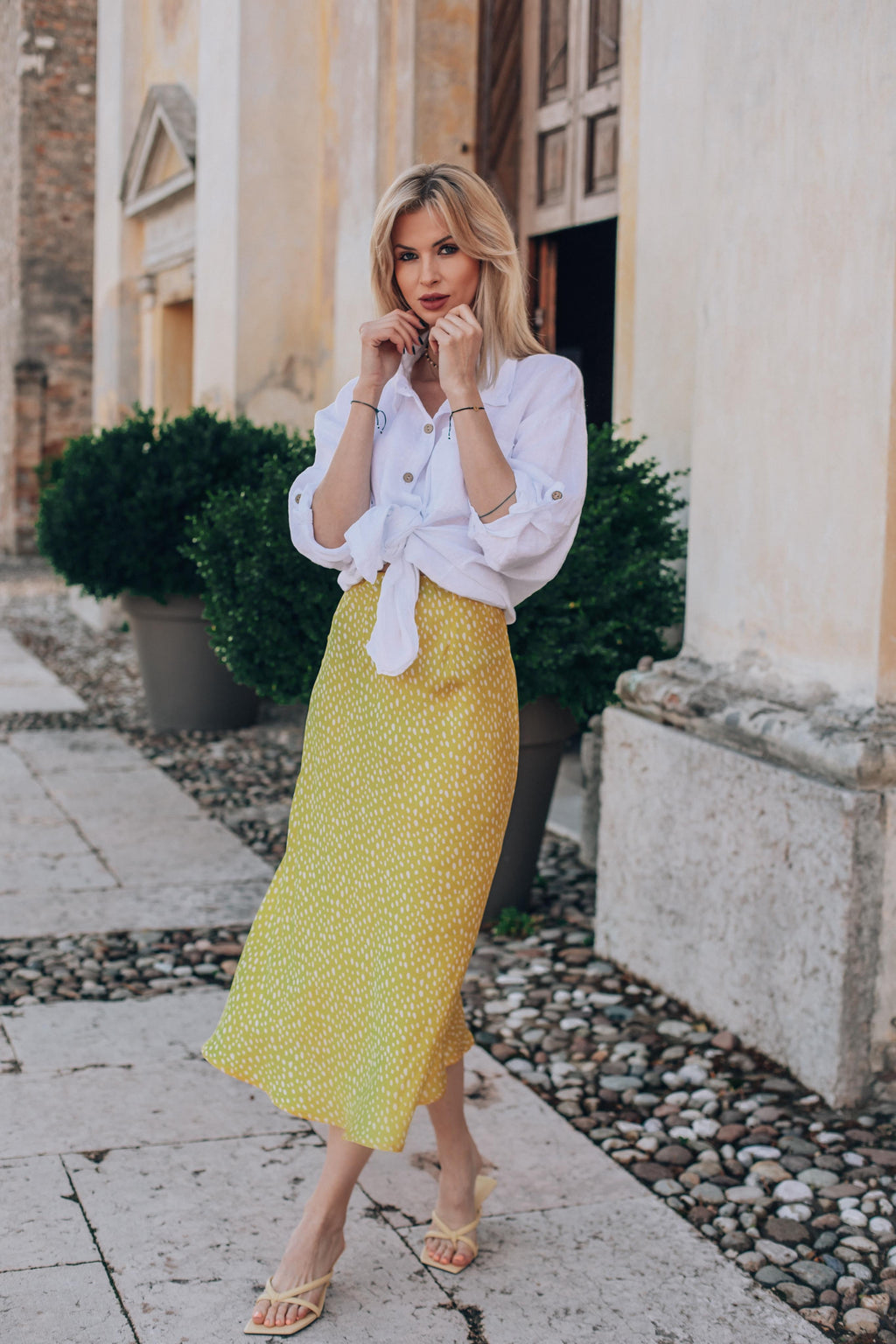 Spódnica midi Mint Drops