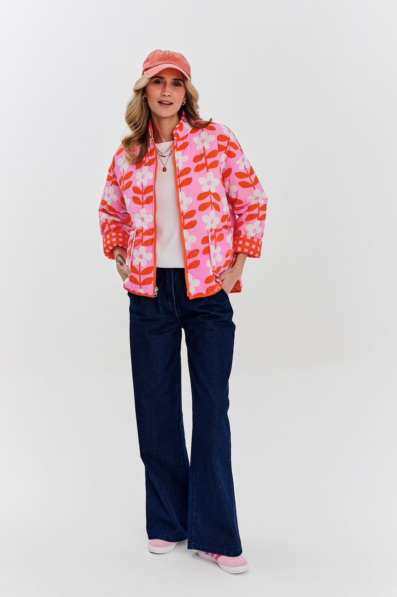 Kurtka dwustronna Peachy Bloom