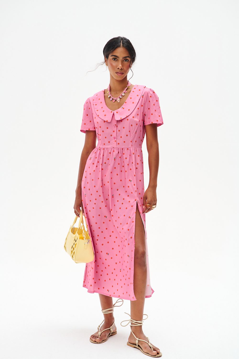Sukienka midi Pink Pomodorini
