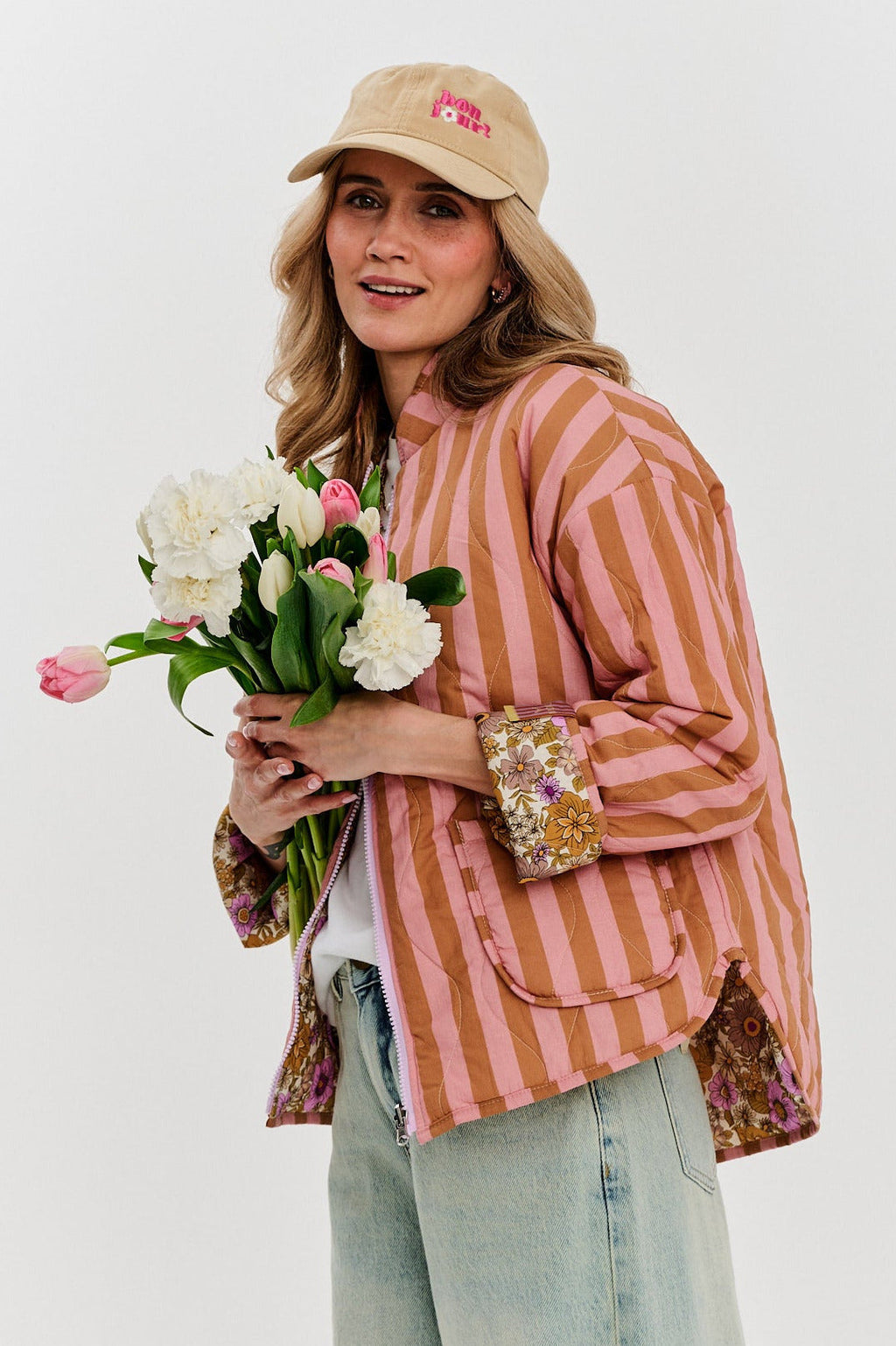 Kurtka dwustronna Peachy Bloom