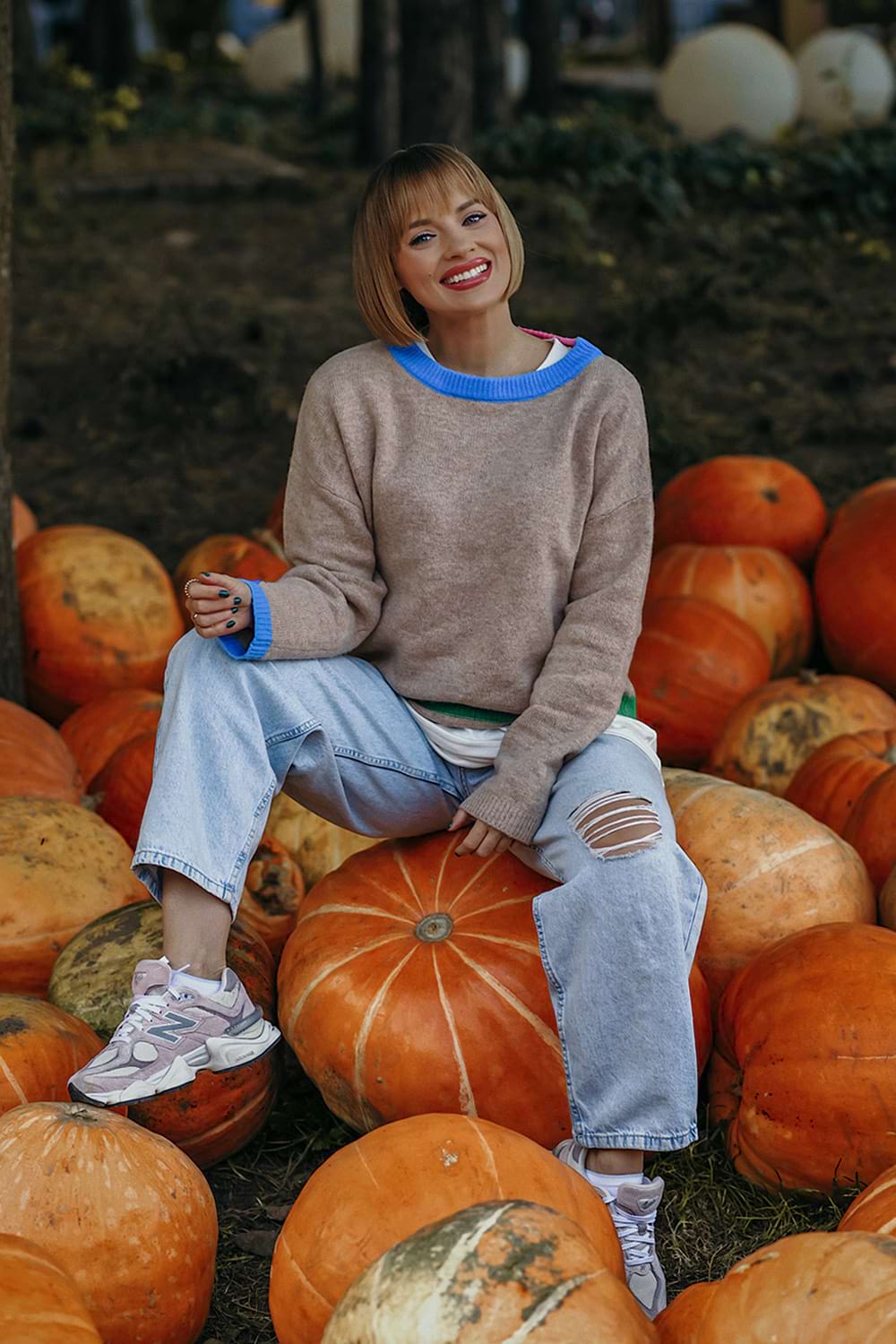 Wełniany sweter Frozen Rainbow