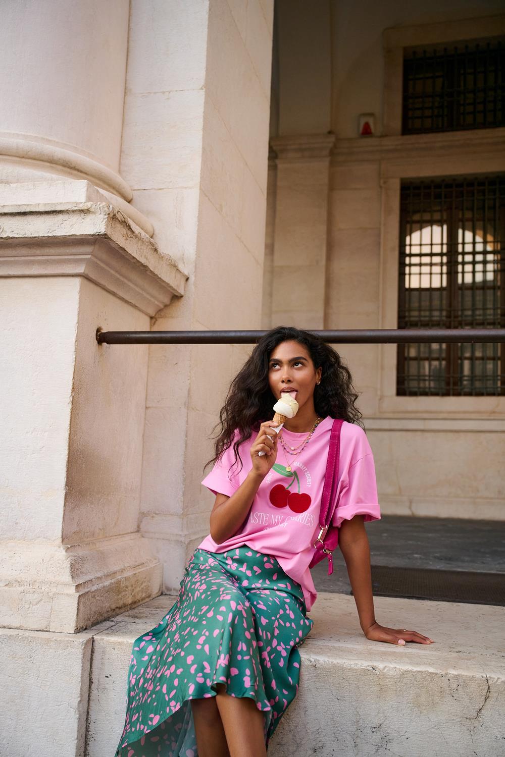 Spódnica midi Mint Drops