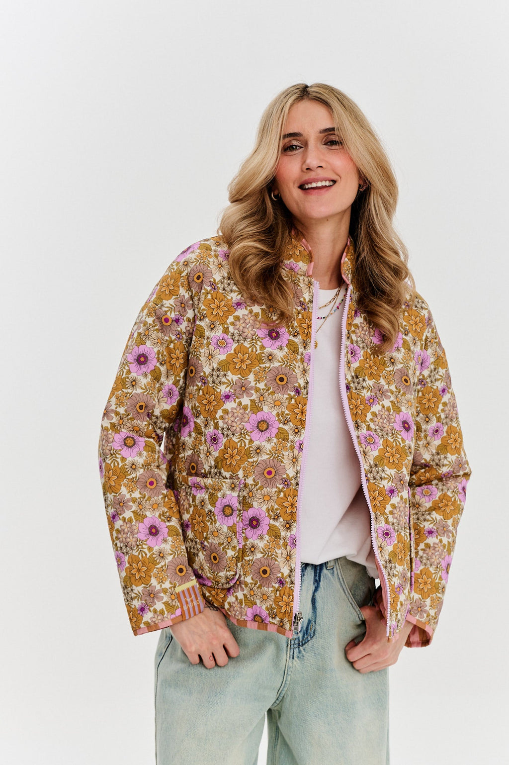 Kurtka dwustronna Peachy Bloom