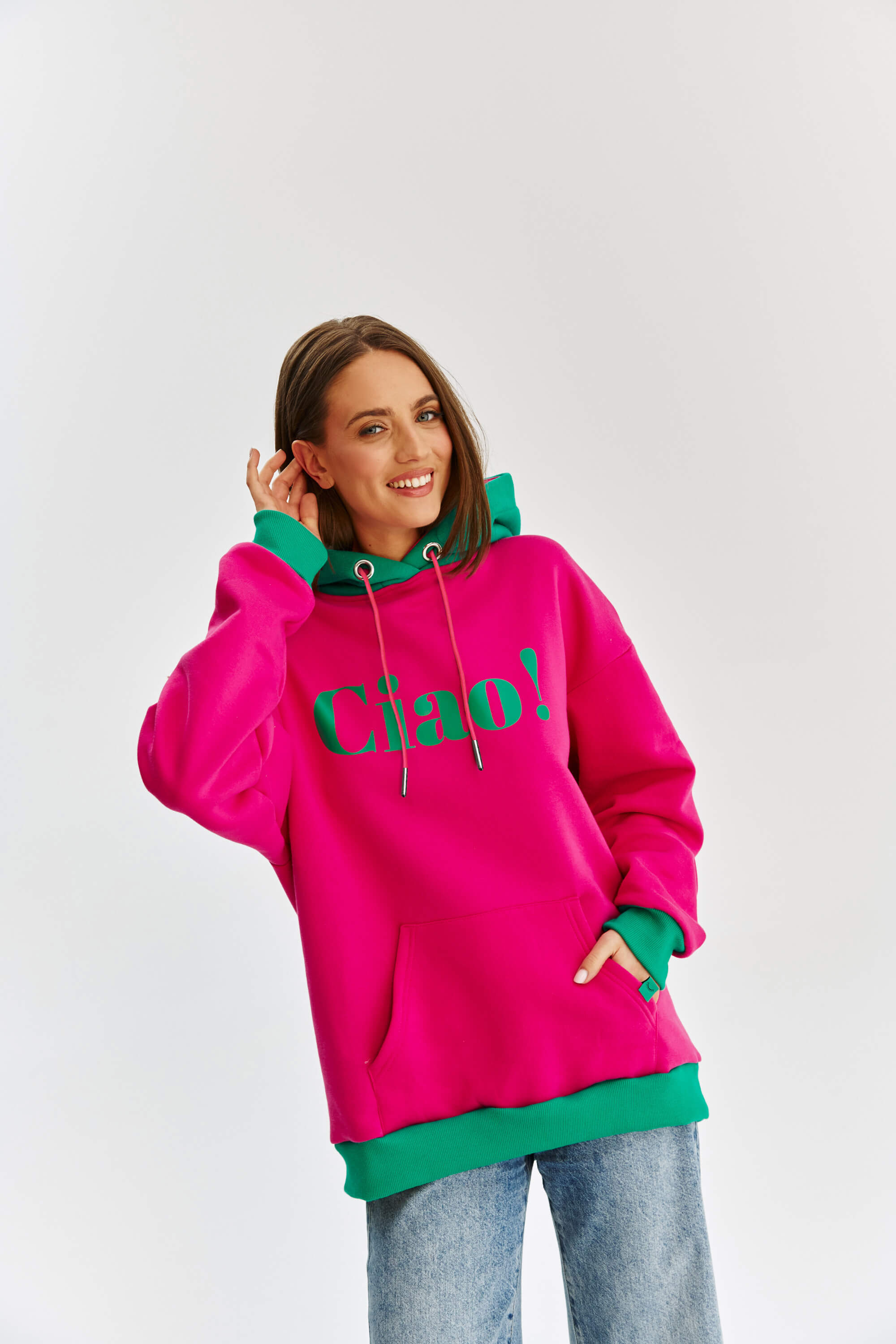 Bluza z kapturem Hola Adios