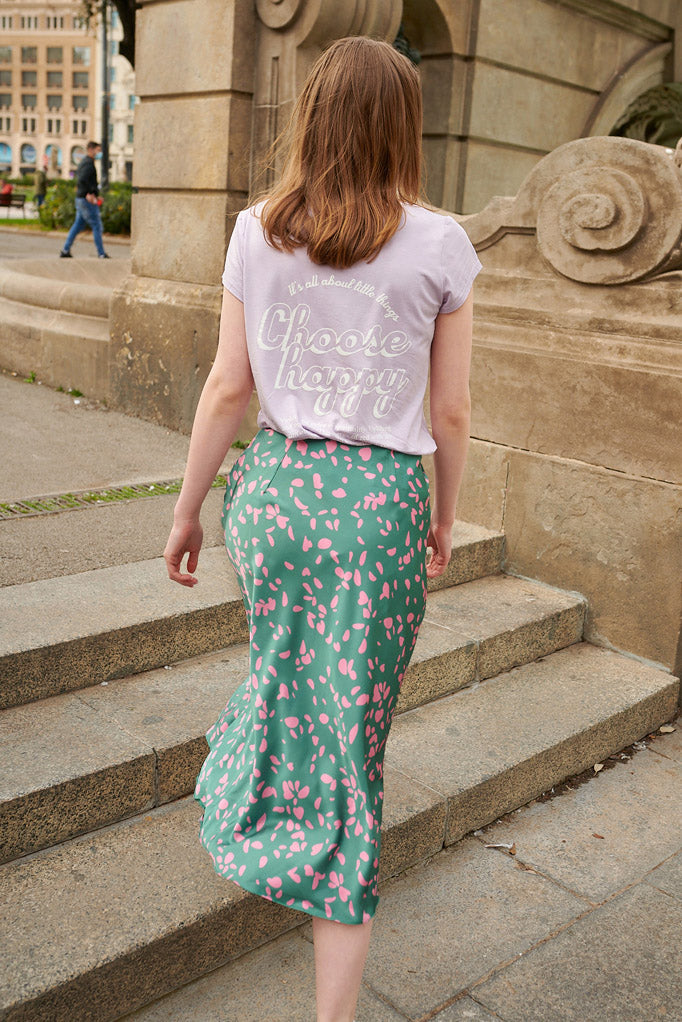 Spódnica midi Thunder Pink