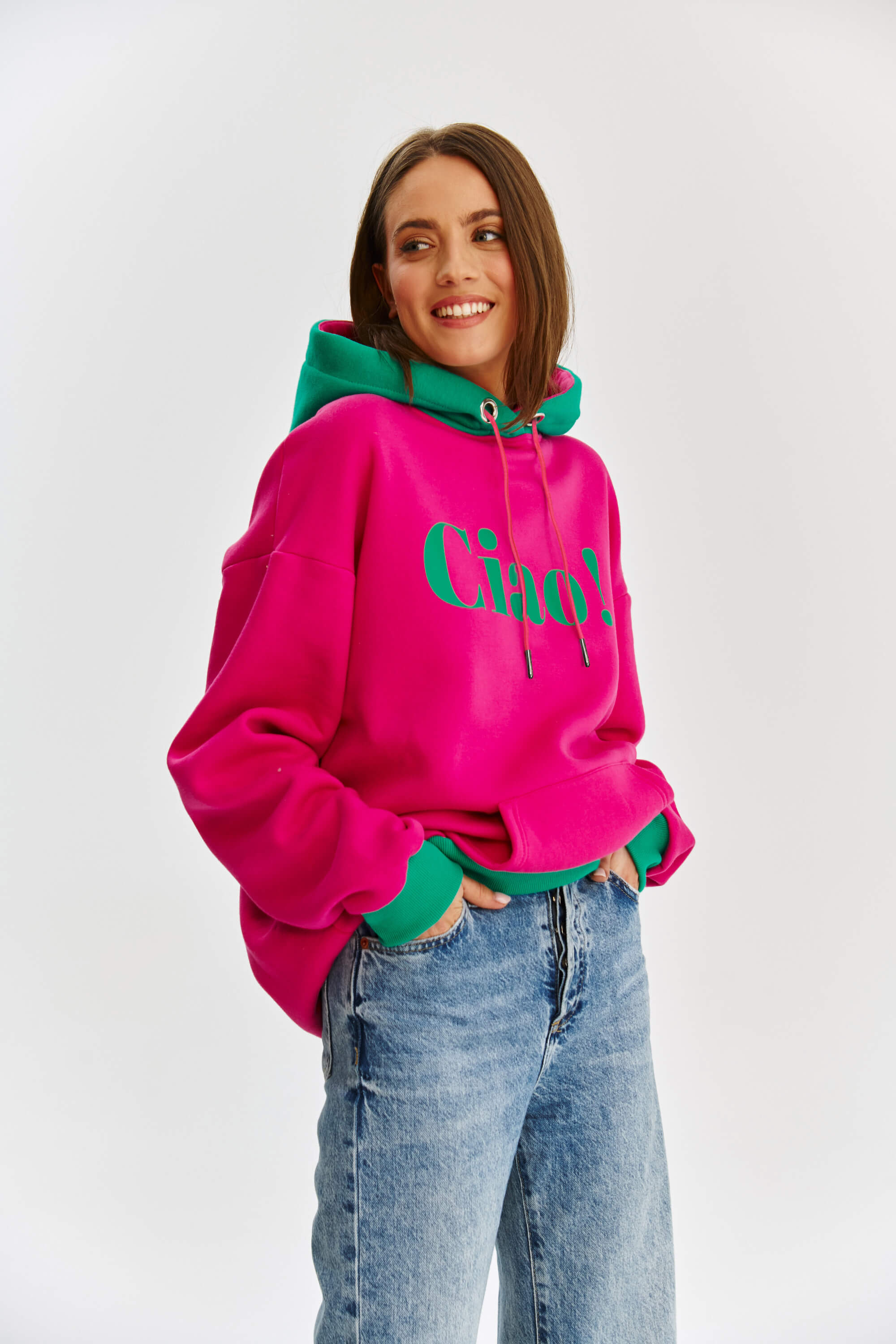 Bluza z kapturem Ciao Arrivederci