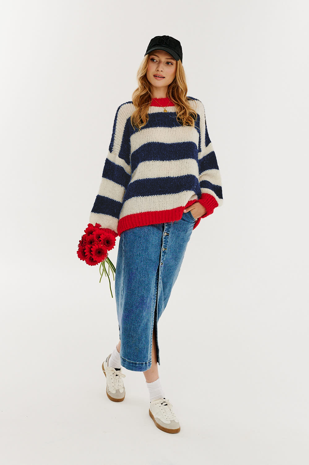 Sweter z wełną Strawberry Cream